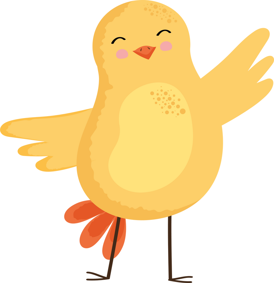 cute bird yellow spring animal